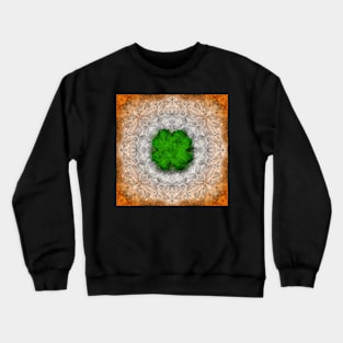 Rustic Shamrock Zentangle Crewneck Sweatshirt